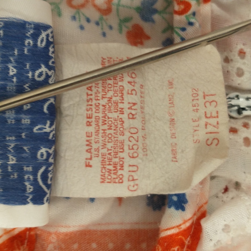 Lanz of Salzburg Vintage Red and White Kids Pajamas - Picture 3 of 9